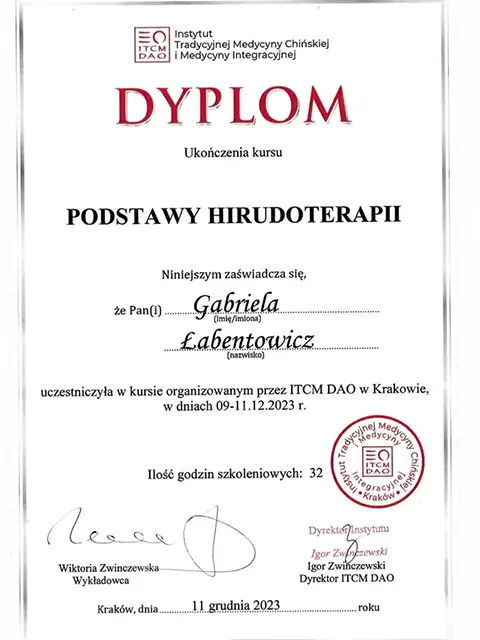 Podstawy hirudoterapi