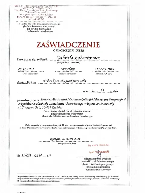 Podstawy akupunktury
